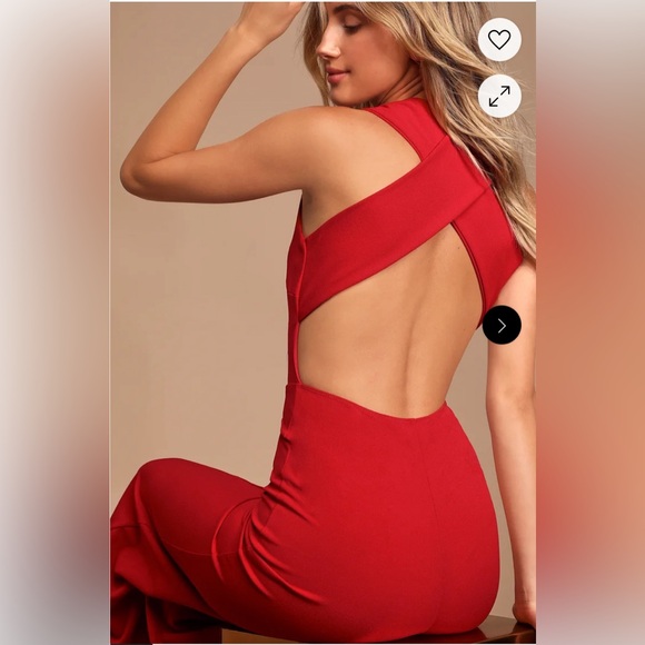 Thinking Out Loud Red Backless - Picture 2 of 2